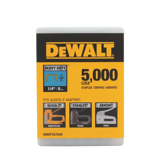 DeWalt Agrafes industrielles 1/4 po. DWHTTA7045