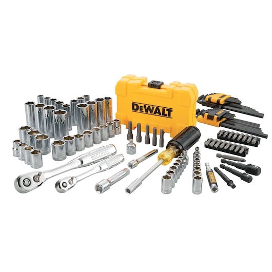 Dewalt 108 Piece 1/4 in & 3/8 in Drive Mechanics Tools Set DWMT73801