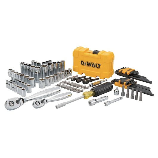 Dewalt 108 Piece 1/4 in & 3/8 in Drive Mechanics Tools Set DWMT73801