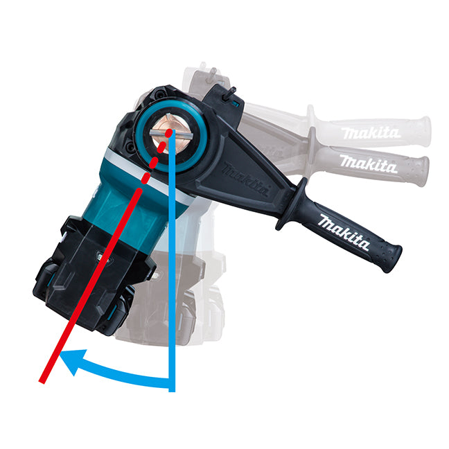 Makita Marteau perforateur sans fil 80V(40Vx2)max XGT sans balais 2" SDS-MAX avec AWS, kit avec 2 batteries 4.0Ah HR006GM203