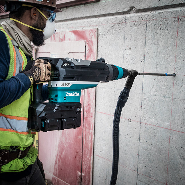 Makita Marteau perforateur sans fil 80V(40Vx2)max XGT sans balais 2" SDS-MAX avec AWS, kit avec 2 batteries 4.0Ah HR006GM203