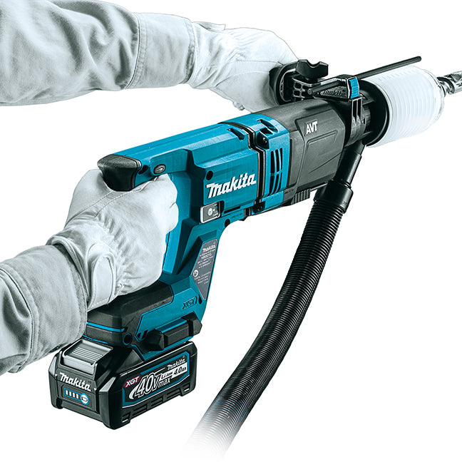 Makita Marteau perforateur sans fil 40Vmax XGT sans balais 1-1/8" SDS-PLUS avec AWS, kit avec 1 batterie 4.0Ah HR007GM101