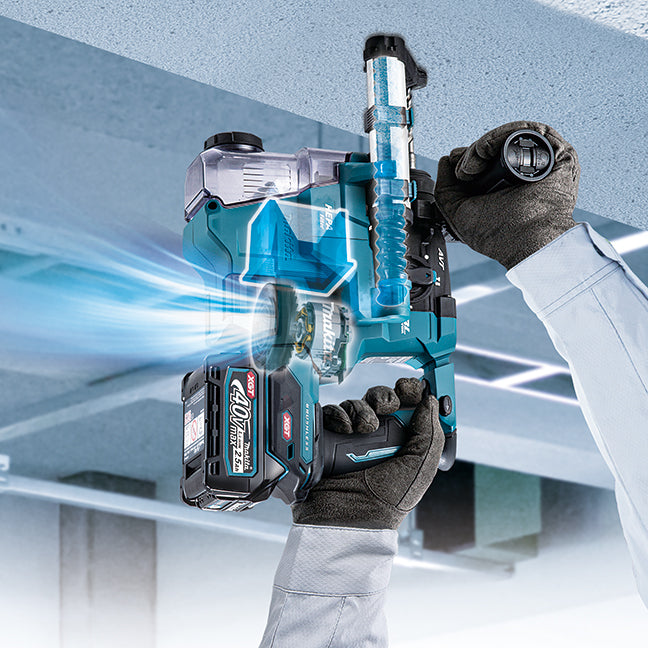 Makita Marteau perforateur compact sans fil 40Vmax XGT sans balais 13/16" SDS-PLUS, kit avec 1 batterie 2.5Ah HR010GD101