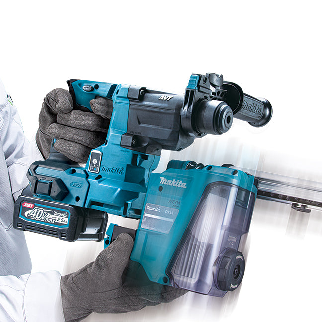 Makita Marteau perforateur compact sans fil 40Vmax XGT sans balais 13/16" SDS-PLUS, kit avec 1 batterie 2.5Ah HR010GD101