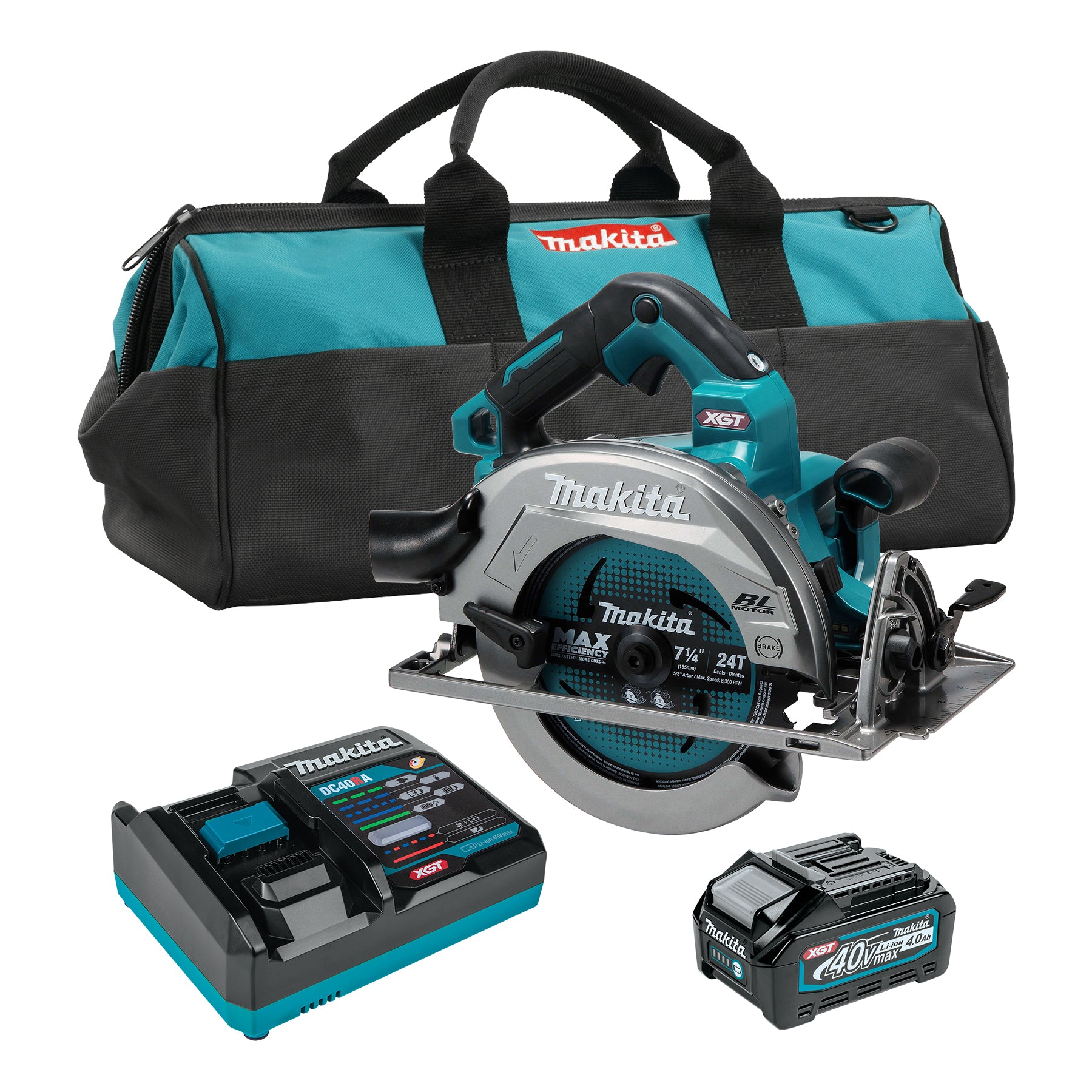 Makita 40Vmax XGT Brushless 7-1/4" Circular Saw w/AWS, 4.0Ah x1Kit HS003GM103