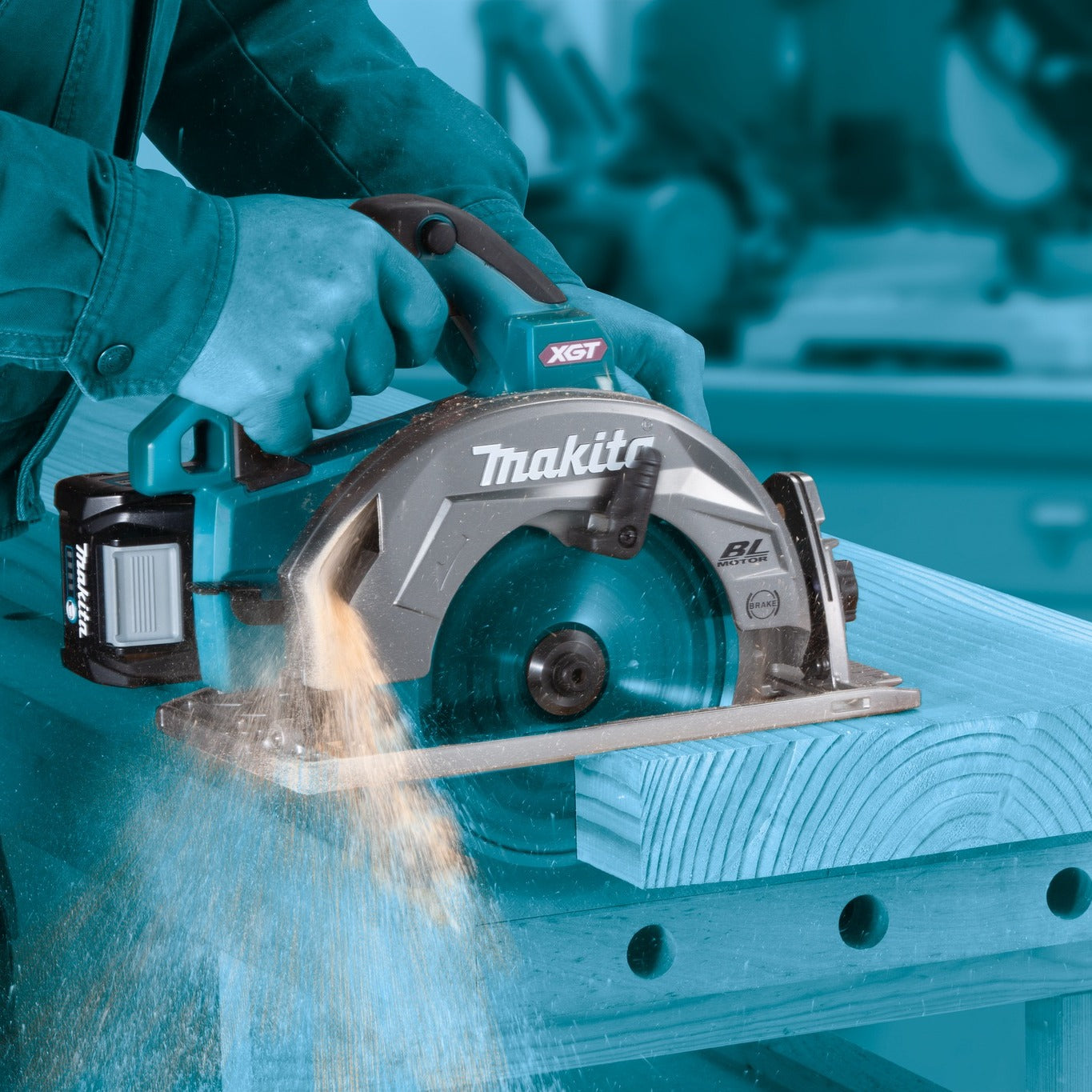 Makita 40Vmax XGT Brushless 7-1/4" Circular Saw w/AWS, 4.0Ah x1Kit HS003GM103