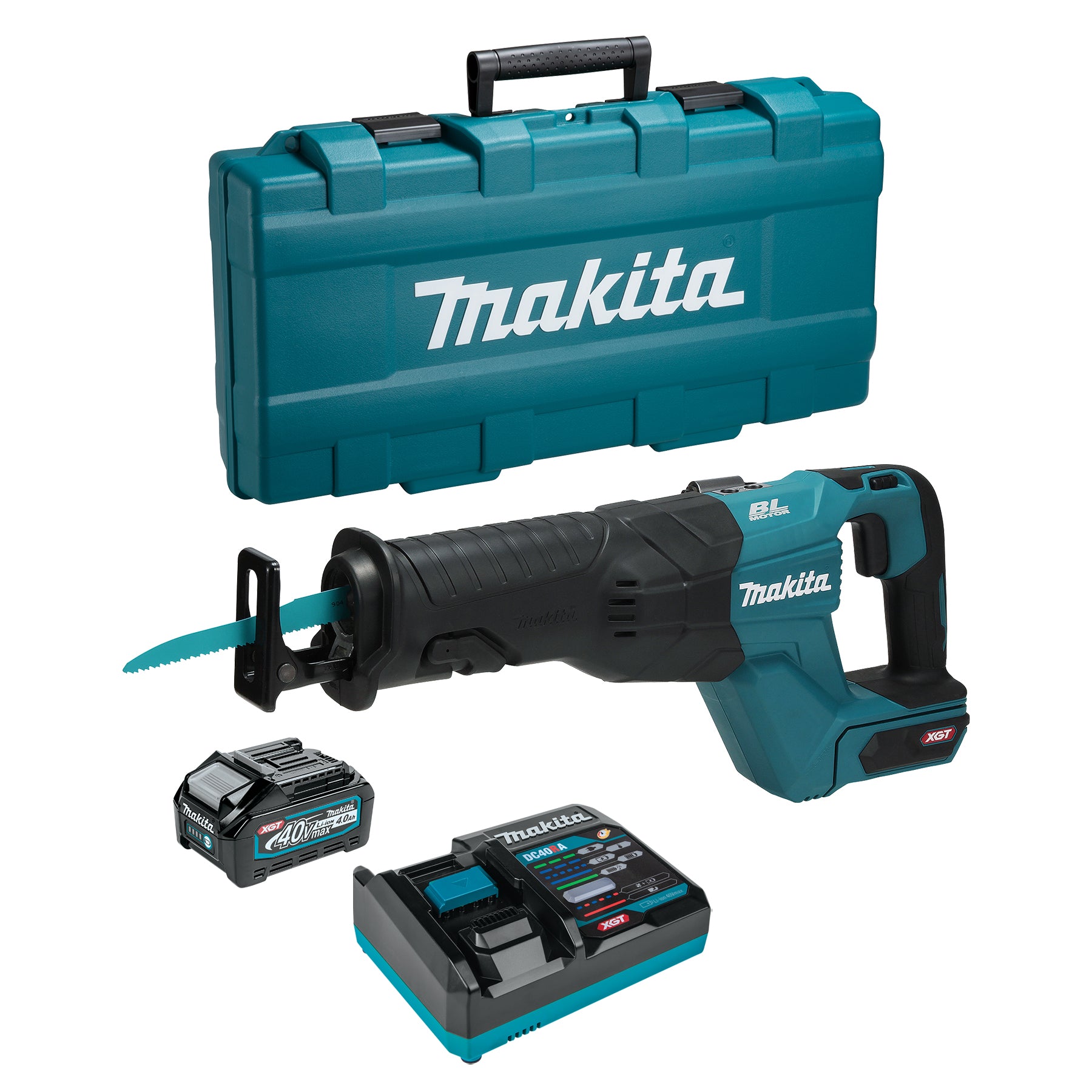 Makita Scie alternative sans balais 40Vmax XGT, kit avec batterie 4.0Ah x1 JR001GM101