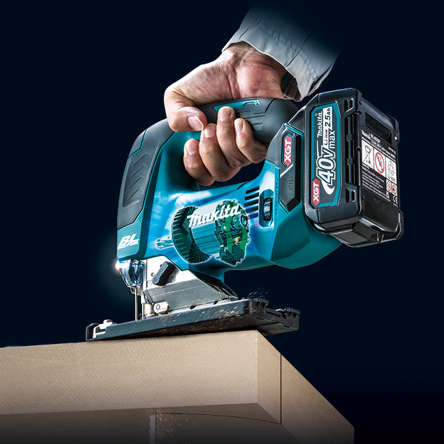 Makita Scie sauteuse sans fil 40Vmax XGT sans balais avec poignée en D, outil seul JV002GZ