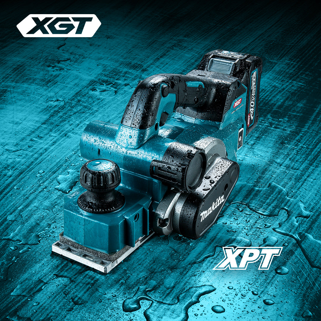 Makita 40Vmax XGT Brushless 3-1/4" Planer w/AWS, Tool Only KP001GZ