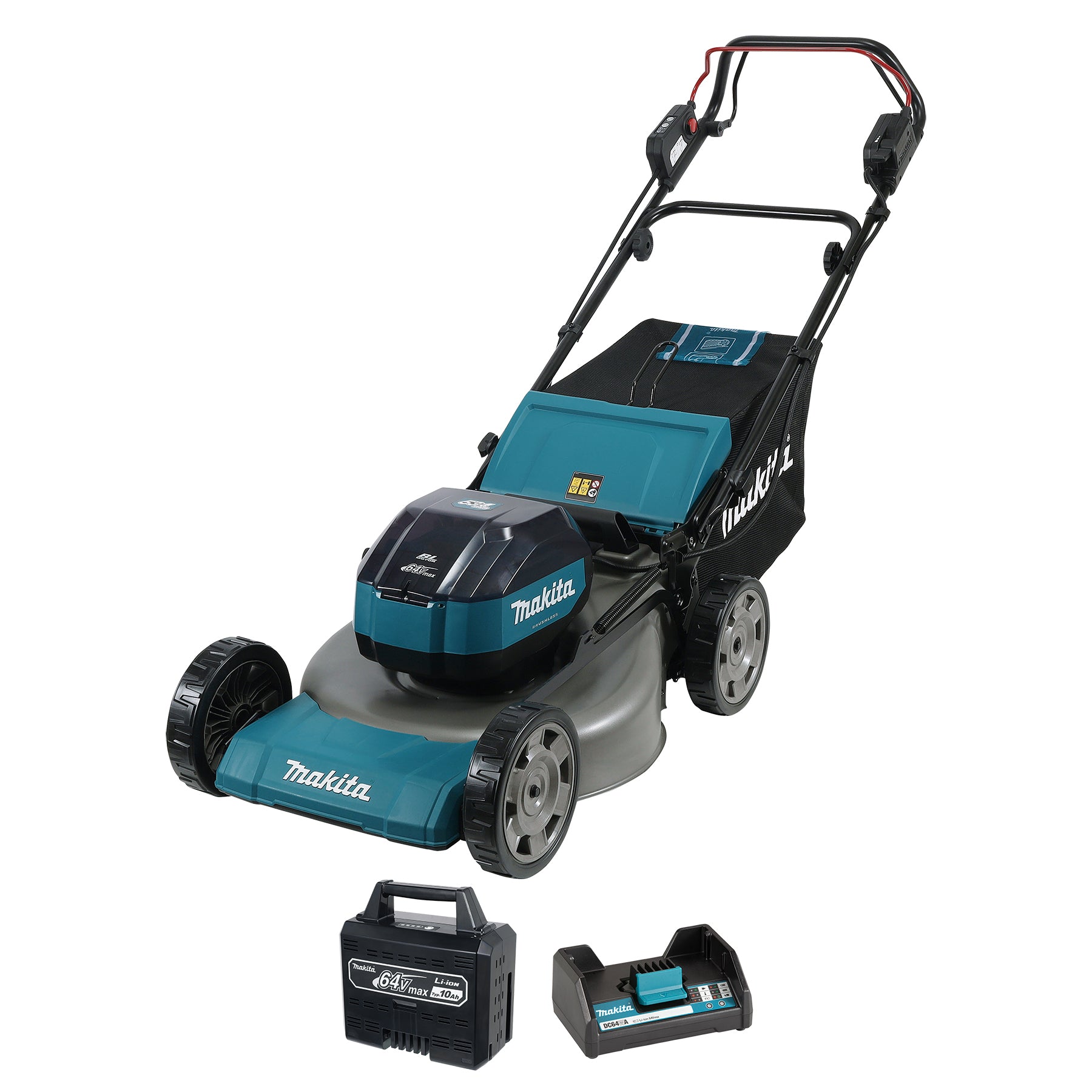 Makita 64Vmax Brushless 21" Self-Propelled Lawn Mower, 10.0Ah x1Kit LM004JB101