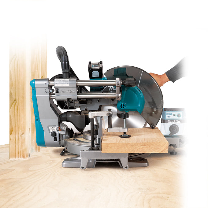 Makita Scie à onglets coulissante double 12" sans balais 40Vmax XGT avec AWS, Kit avec batterie 4.0Ah x1 LS003GM102