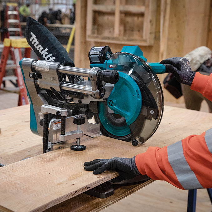 Makita 40Vmax XGT Brushless 10" Dual Compound Mitre Saw w/AWS, 4.0Ah x1Kit LS004GM102