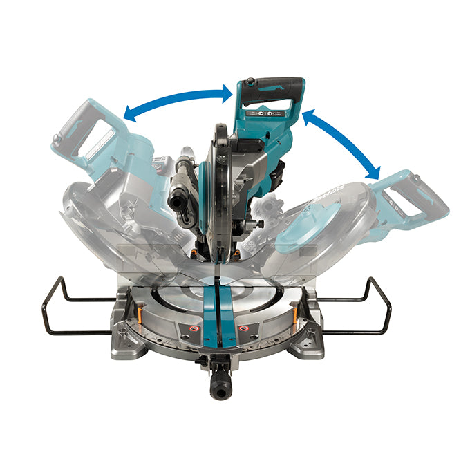 Makita 40Vmax XGT Brushless 10" Dual Compound Mitre Saw w/AWS, Tool Only LS004GZ