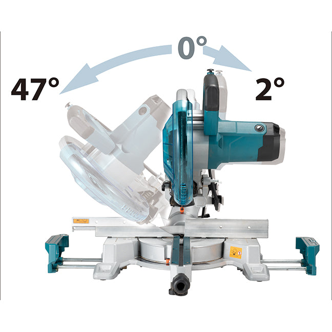 Makita Scie à onglets coulissante 10" avec guide de coupe LED LS1110F