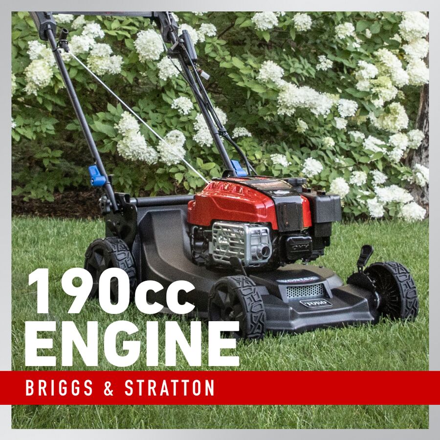 Toro Tondeuse à gazon à essence Super Recycler® 21 po (53 cm) avec démarrage électrique, système Personal Pace® et SmartStow® 21564