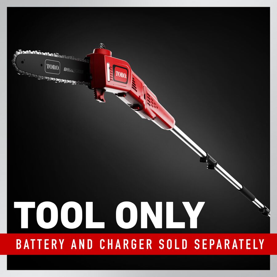 Toro 60V MAX* 10 in. (25.4 cm) Brushless Pole Saw - Battery Not Included 51870T