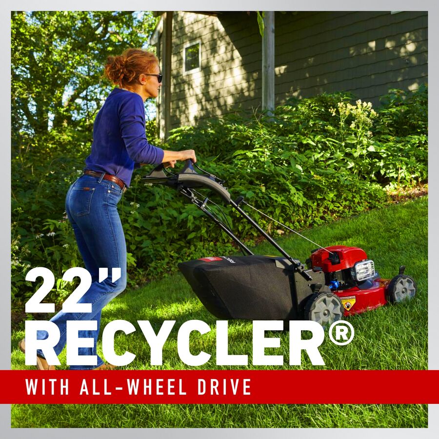 Toro Tondeuse à gazon à essence Recycler® 22 po (56 cm) à transmission intégrale avec système Personal Pace® 21472