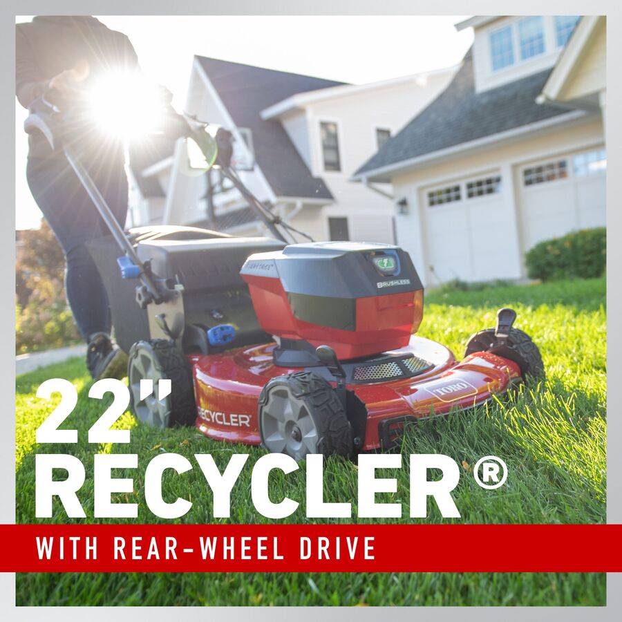 Toro Tondeuse Recycler® 60V Max* 22 po (56 cm) avec système Personal Pace® - Batterie non incluse 21466T