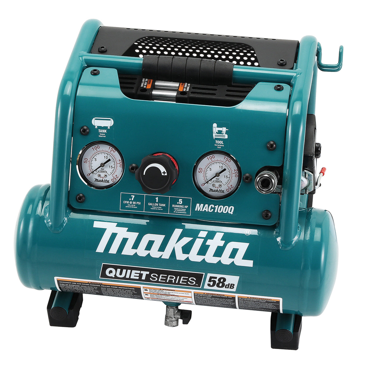 Makita Compresseur d'air Série Silencieuse 0.5 CV MAC100Q