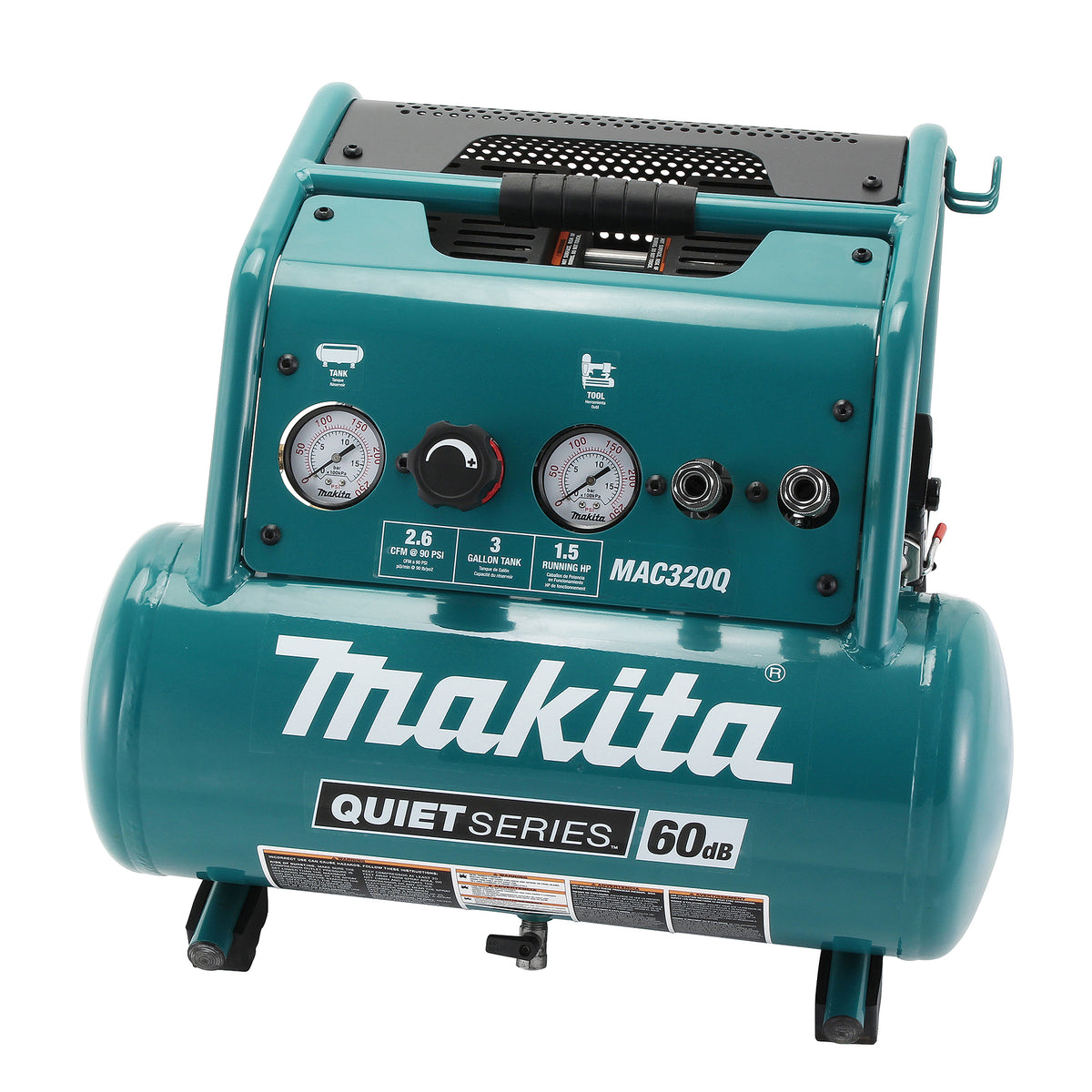 Makita Compresseur d'air Série Silencieuse 1,5 CV MAC320Q