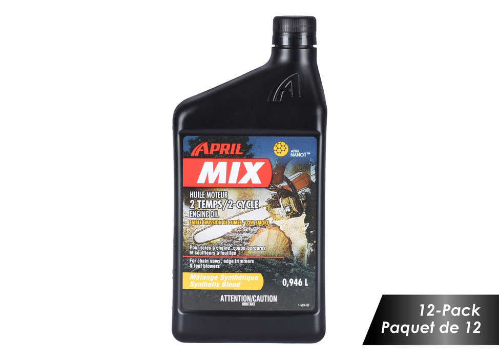 Ducar Huile pour moteur 2 temps, mélange synthétique - 12 bouteilles de 946 ml MIX-946ML-12
