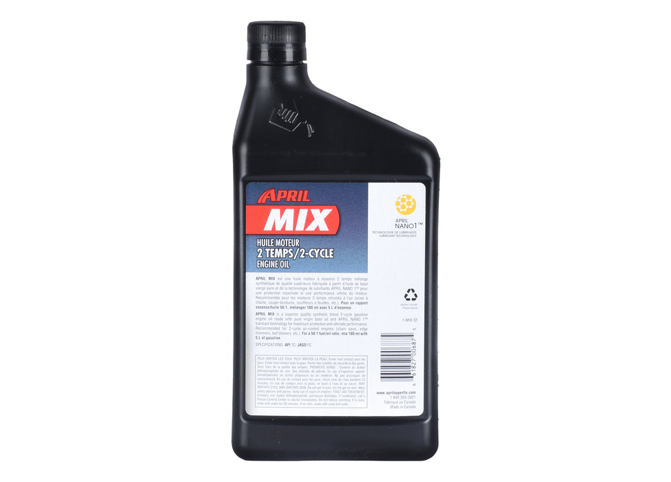 Ducar Huile pour moteur 2 temps, mélange synthétique - 1 bouteille de 946 ml MIX-946ML-1