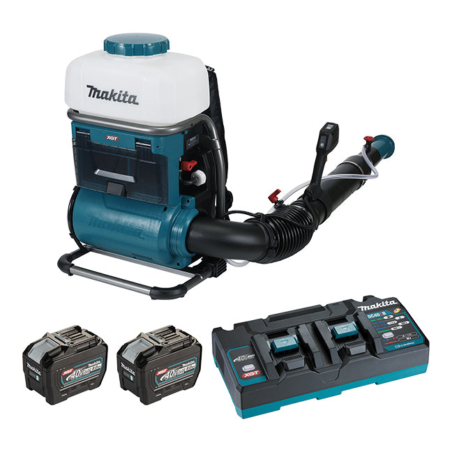 Makita 40Vmax XGT Brushless 15 L Backpack Mist Blower, 8.0Ah x2Kit PM001GL201