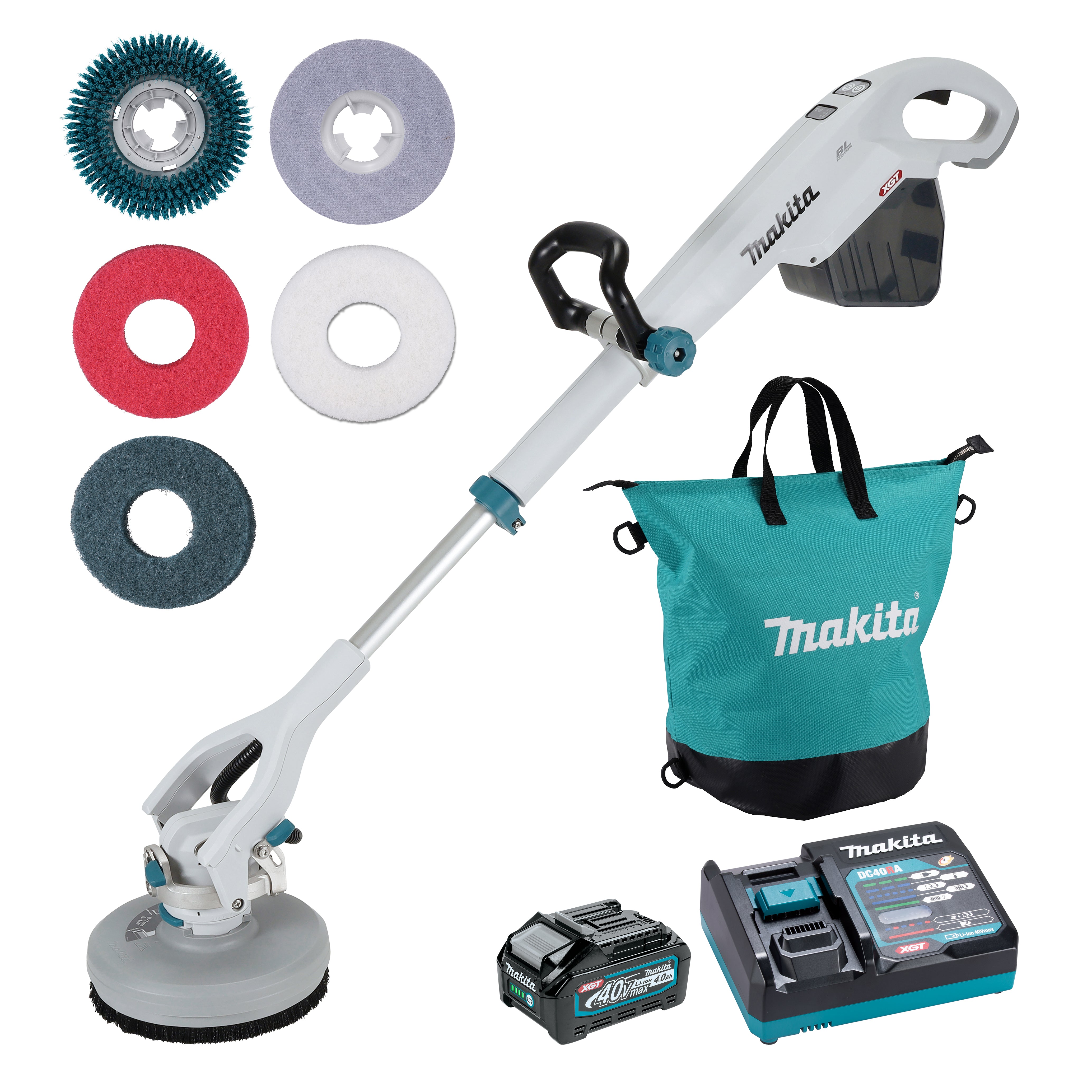 Makita Polisseur-Laveur sans balais 40Vmax XGT, Kit avec batterie 4,0Ah PS001GM101