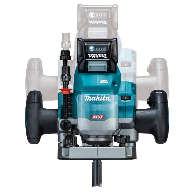 Makita Défonceuse plongeante sans balais 1/2" 40Vmax XGT avec AWS, outil seul RP001GZ01