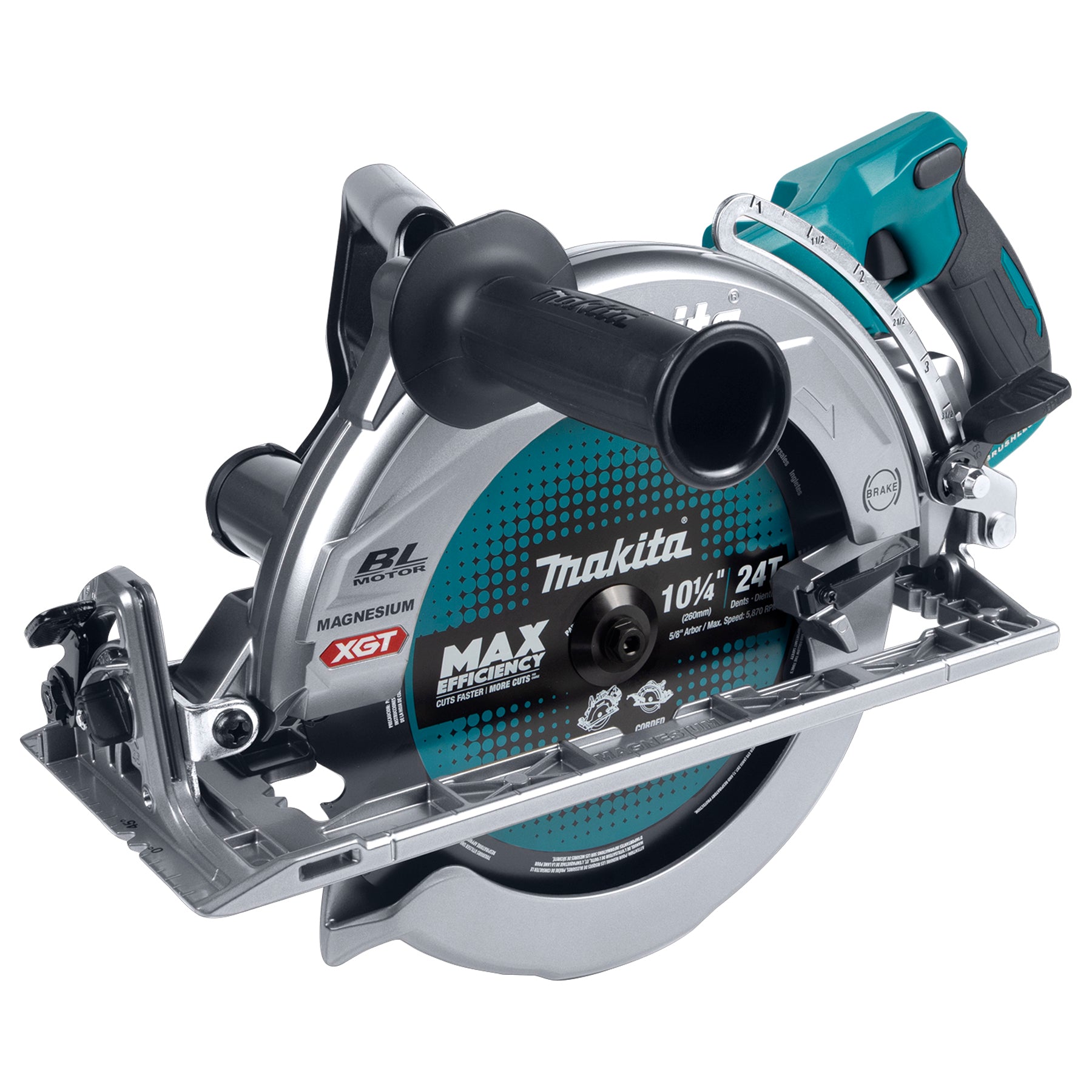 Makita Scie circulaire sans balais 10-1/4" 40Vmax XGT avec AWS, Outil seul RS002GZ