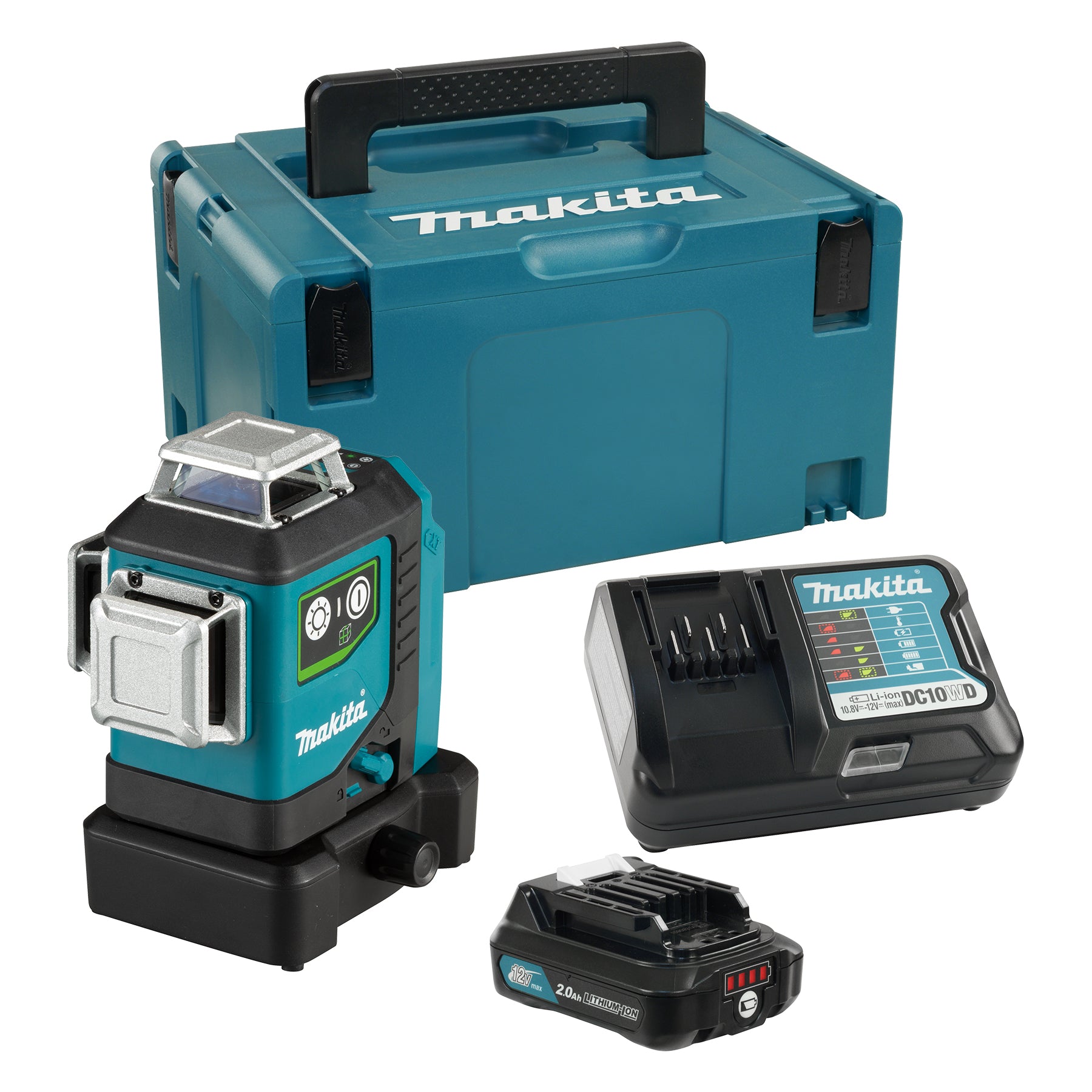 Makita Laser multi-lignes vert 12Vmax CXT, 2.0Ah x1Kit SK700GDWAJ