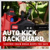 Toro 60V MAX* 16 in. (40.6 cm) Brushless Chainsaw - Battery Not Included 51850T