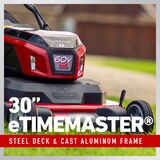 Toro Tondeuse eTimeMaster® 60V MAX* 30 po (76 cm) avec système Personal Pace® - Batteries 10,0Ah + 5,0Ah + 2,5Ah incluses 21493