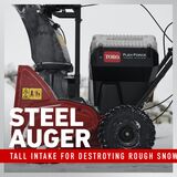 Toro Souffleuse à neige mono-étage 60V MAX* 24 po (61 cm) SnowMaster® - (1) batterie 10,0 Ah & (1) batterie 5,0 Ah incluses 39915
