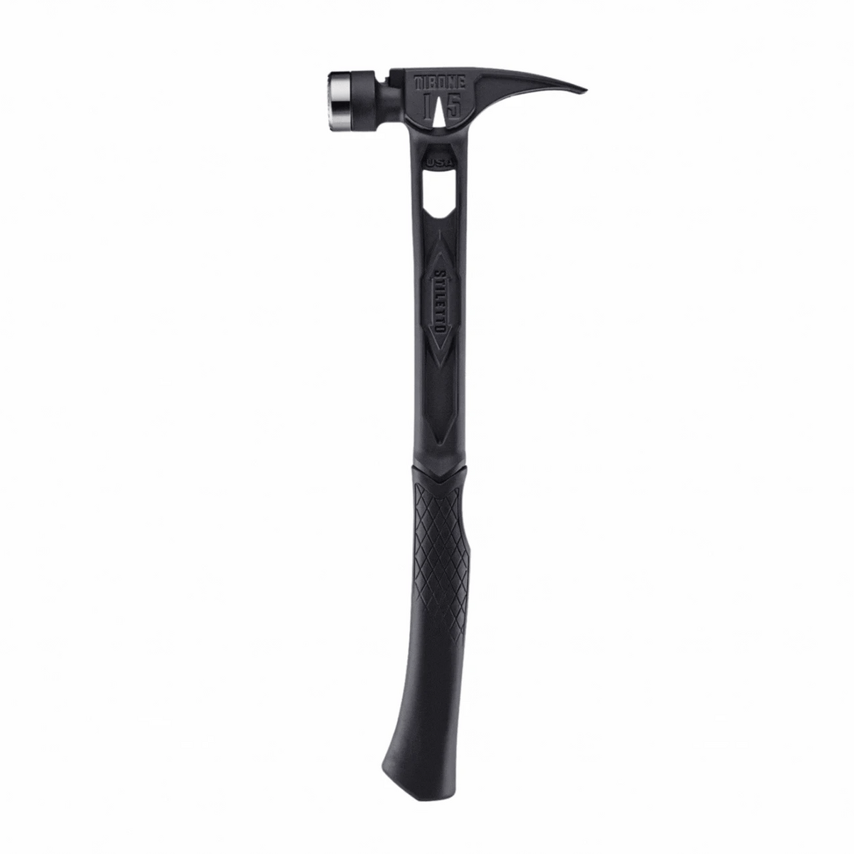 Stiletto 15oz TIBONE™ Milled/Curved Titanium - Limited Edition Black TIB15MC-CBL