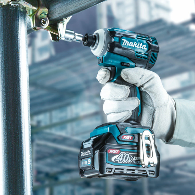 Makita Visseuse-dévisseuse à chocs sans balais 1/4" 40Vmax XGT, Machine seule TD001GZ