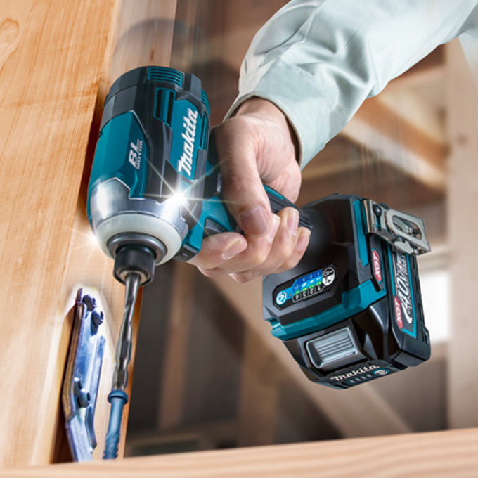 Makita Visseuse-dévisseuse à chocs sans balais 1/4" 40Vmax XGT, Machine seule TD001GZ