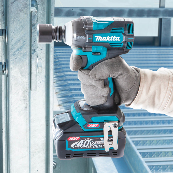 Makita Clé à chocs sans balais 1/2" 40Vmax XGT avec ergot rond, Kit avec batterie 4.0Ah x1 TW005GM102