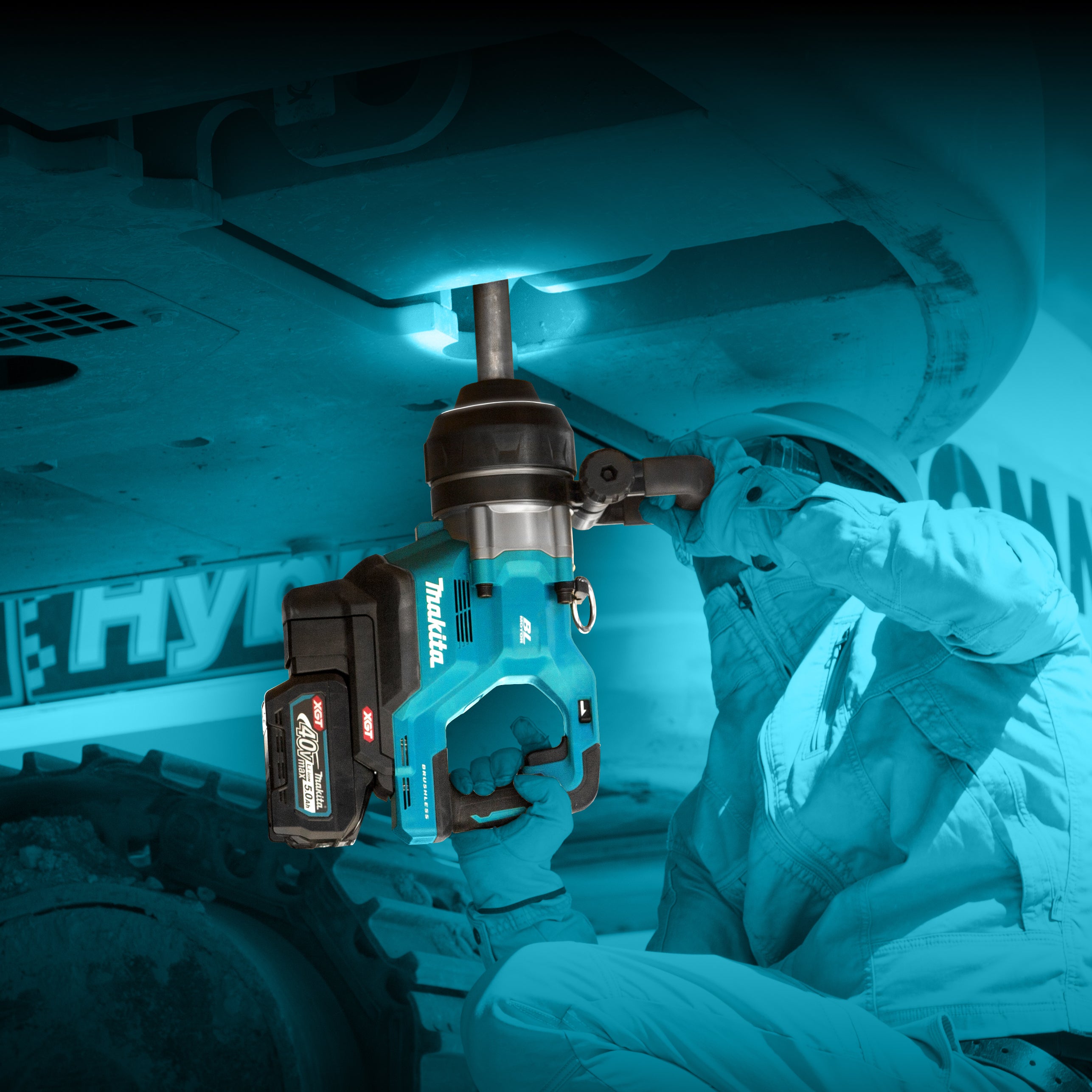 Makita 40Vmax XGT Brushless 1" Long Anvil Impact Wrench, Tool Only TW010GZ