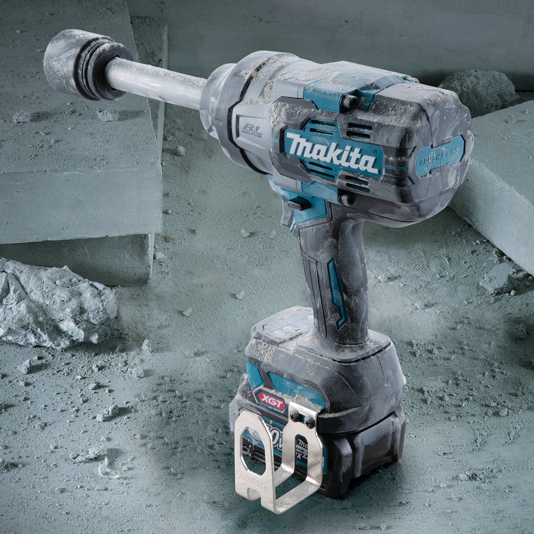 Makita Clé à chocs sans fil 40Vmax XGT Sans balais, enclume longue 3/4" à couple élevé, Machine seule TW011GZ
