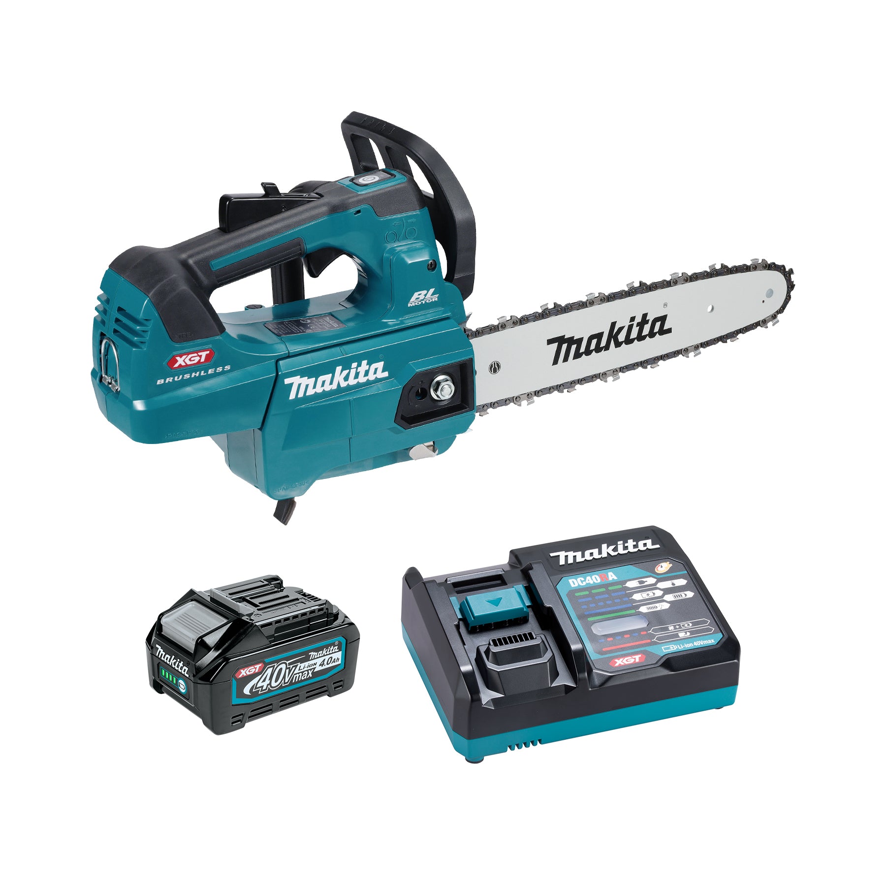 Makita Tronçonneuse sur perche 40Vmax XGT Brushless 12" (30 cm), Kit avec 1 batterie 4,0Ah UC003GM101
