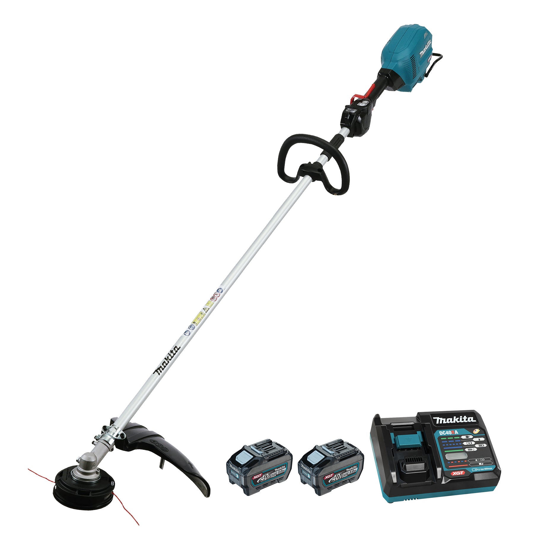 Makita 40Vmax XGT Brushless 17-3/4" Line Trimmer, 5.0Ah x2Kit UR014GT202