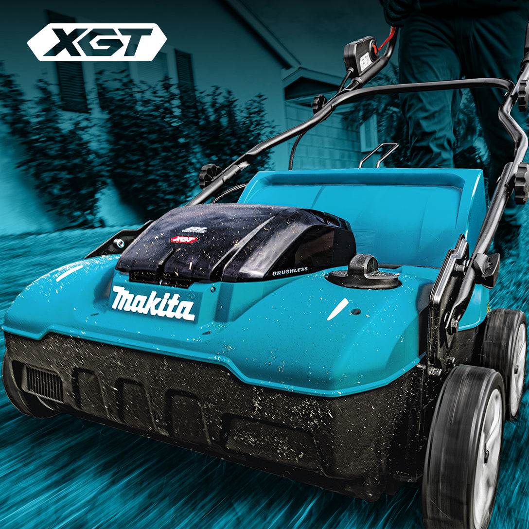 Makita Défeutreur/Scarificateur sans fil 40Vmax XGT sans balais 15", Machine seule UV001GZ