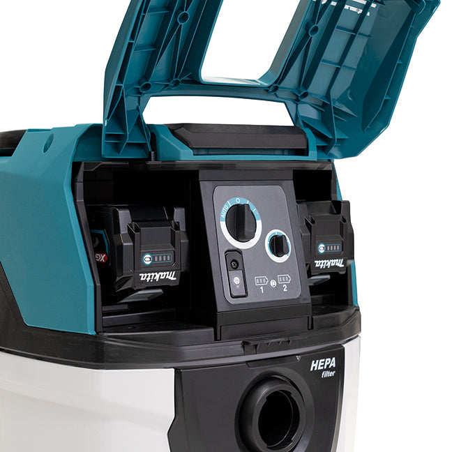 Makita Aspirateur Eau/Poussière/Extracteur de Poussière Sans Balais 80V(40Vx2)max XGT 40 L, Nu VC007GLZ02