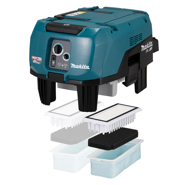 Makita Aspirateur Eau/Poussière/Extracteur de Poussière Sans Balais 80V(40Vx2)max XGT 40 L, Nu VC007GLZ02