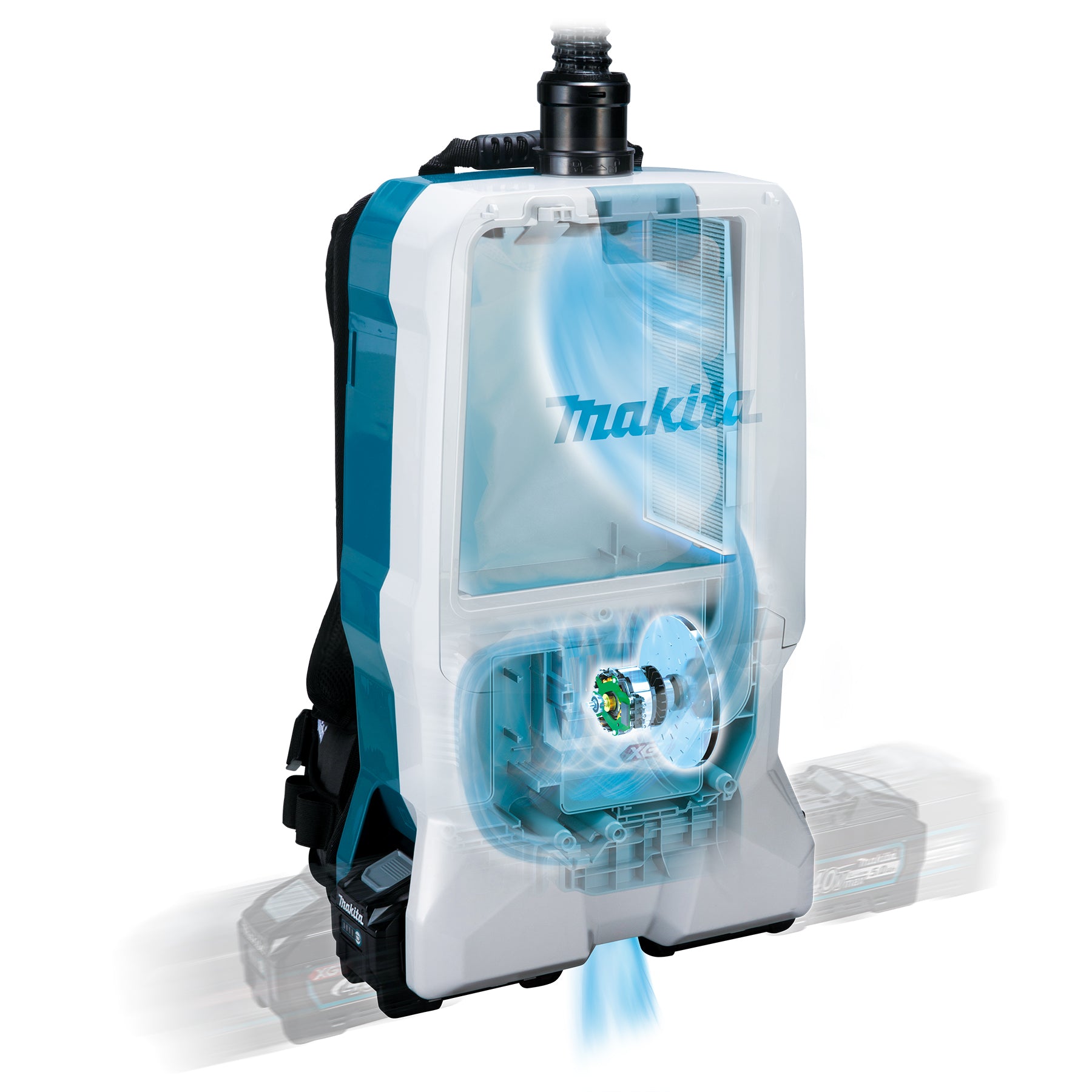 Makita 40Vmax XGT Brushless 6 L Backpack Vacuum Cleaner, Tool Only VC011GZ02