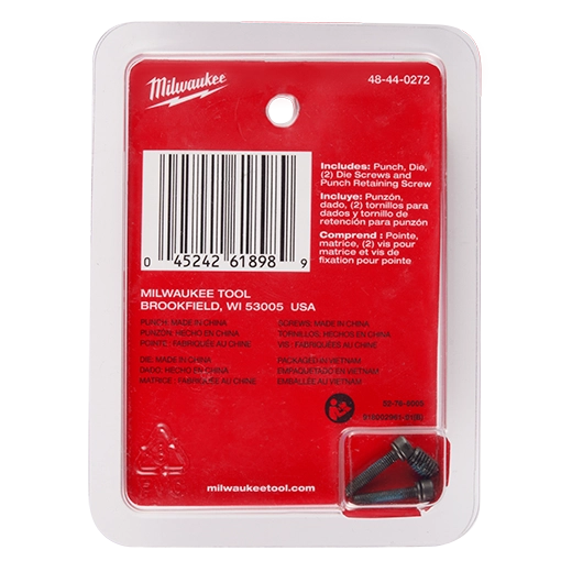 Milwaukee Set de poinçon et matrice M12 FUEL™ 16 Ga 48-44-0272