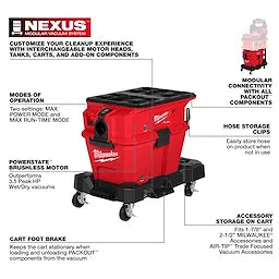 Milwaukee Aspirateur humide/sec M18 FUEL™ NEXUS™ 6 Gallon, compatible PACKOUT™ 0915-20