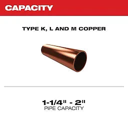 Milwaukee Coupe-tube en cuivre M12™ Brushless 1-1/4\" - 2\" 2479-20