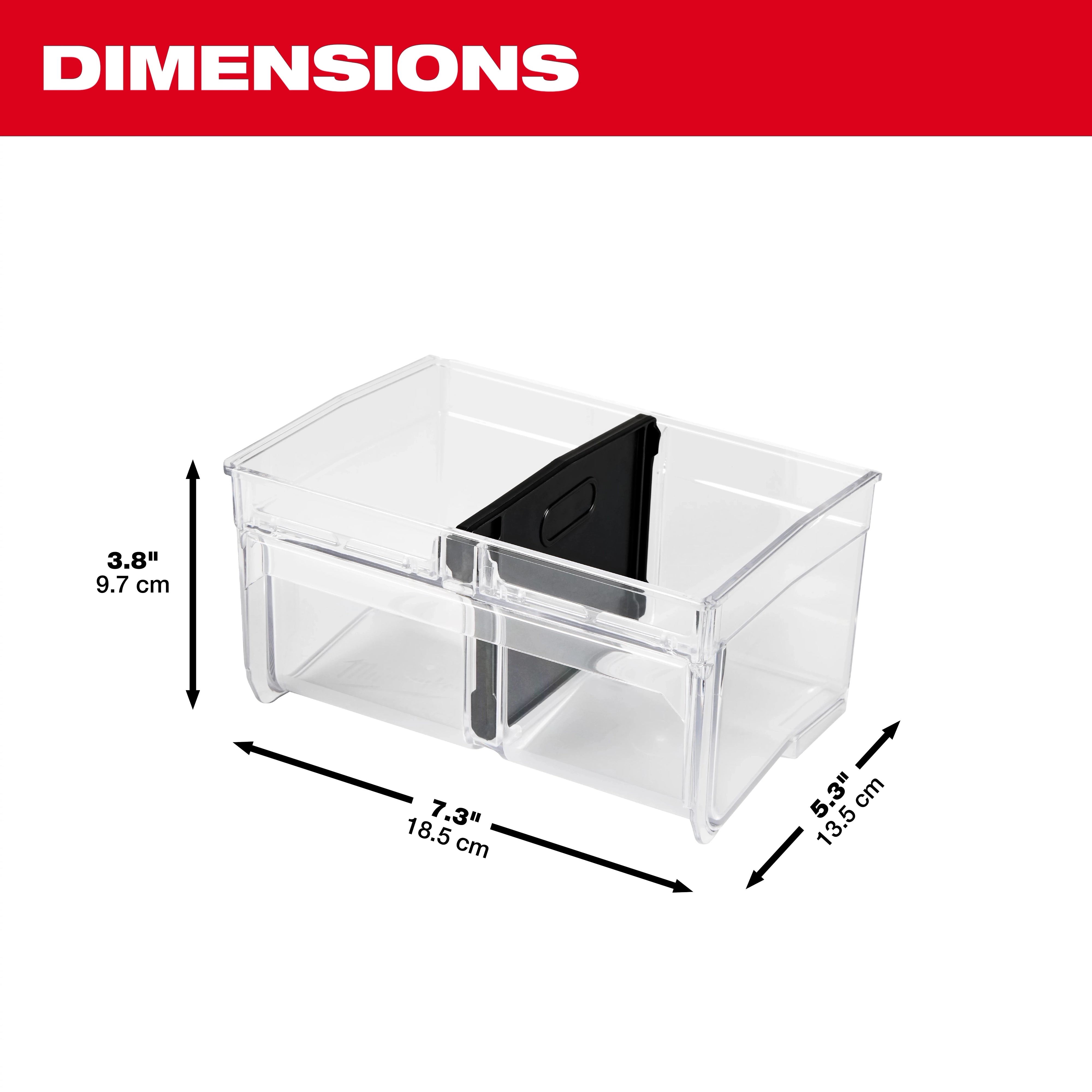 Milwaukee Grand bac pour l'organisateur de bacs inclinés PACKOUT™ 48-22-8434